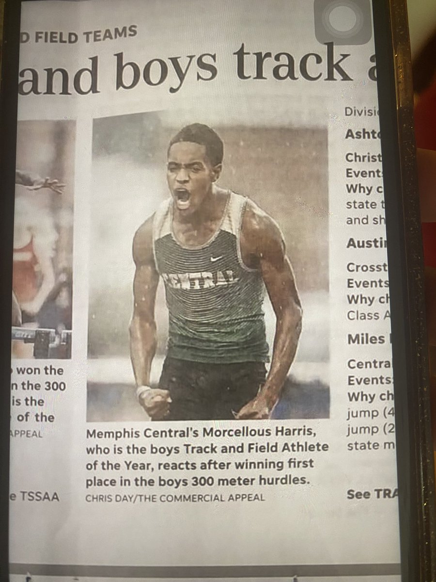 Morcellous “Isaiah” Harris (@thegodcello) on Twitter photo Commercial appeal athlete of the year!
<a href="/CoachShaunHarr1/">Coach Shaun Harris</a>
<a href="/tnmilesplit/">MileSplit Tennessee</a>
<a href="/johnvarlas/">John Varlas</a> Commercial appeal athlete of the year!
<a href="/CoachShaunHarr1/">Coach Shaun Harris</a>
<a href="/tnmilesplit/">MileSplit Tennessee</a>
<a href="/johnvarlas/">John Varlas</a>