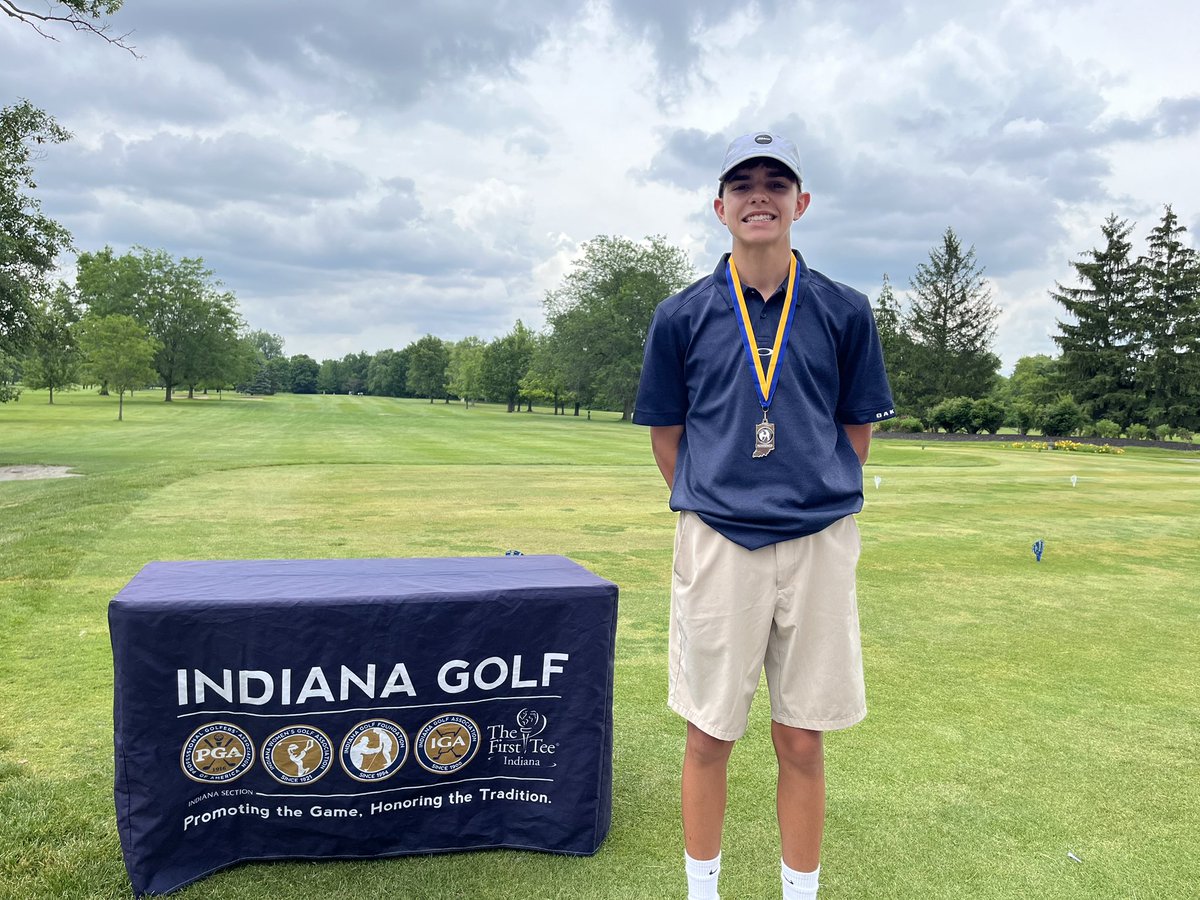 Earned a 2nd place finish in the first IGA event of my summer with a score of 81. Thanks to <a href="/injrgolf/">Indiana Junior Golf Program</a> for organizing and Anderson Country Club for hosting. Going to be a fun summer! igf.bluegolf.com/bluegolf/igf24…
