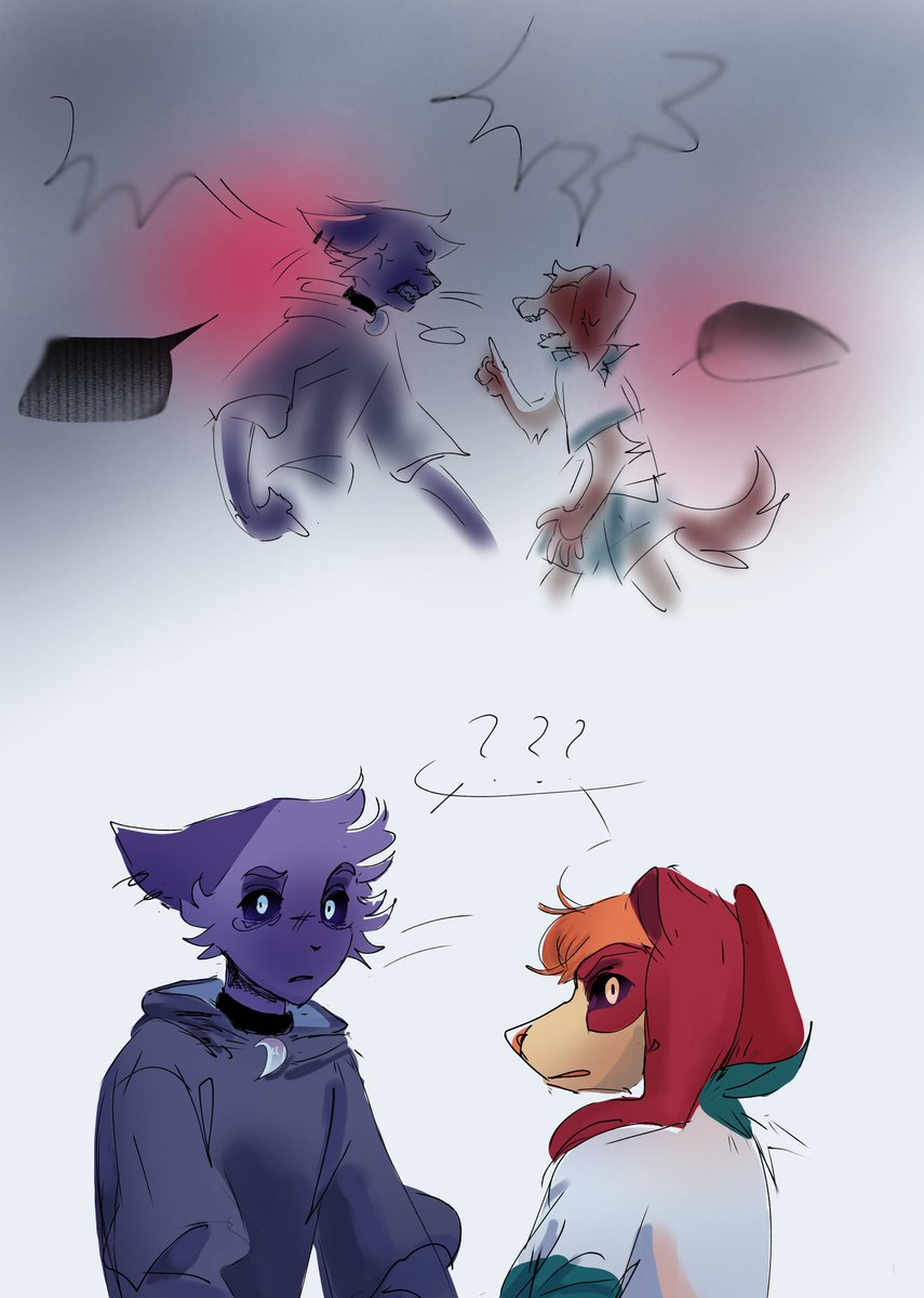 ZheEevee's tweet image. #TheoveremployeeAU
#PoppyChapter3 

R.U.N