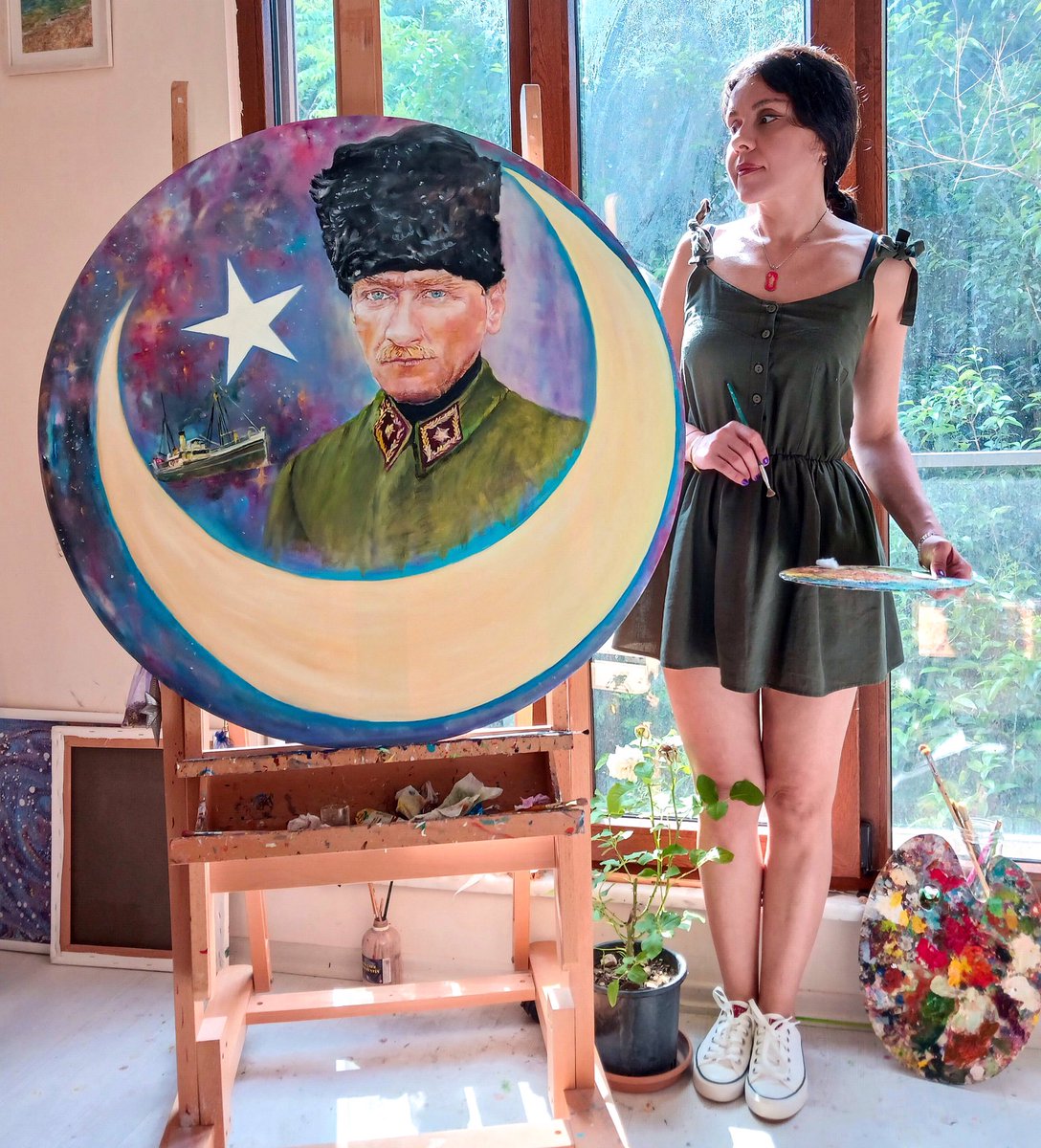 ipekchi_art's tweet photo. Oil on Canvas 
Atam
#oilpainting #sanat #mustafakemalatatürk #fineart #painting #art #PortraitPainting #Atatürk #artworld https://t.co/IbXyCmw3Y3