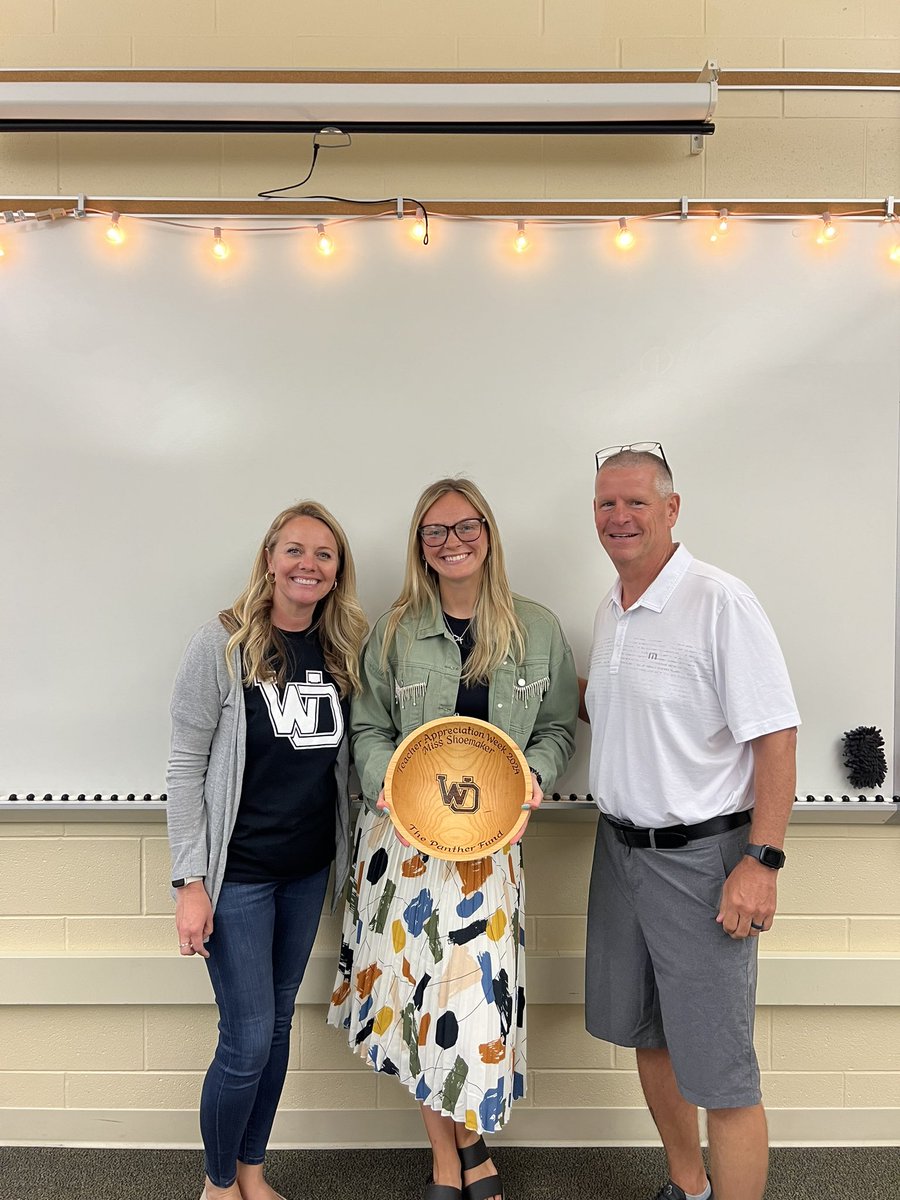 Congratulations to Miss Engel and Miss Shoemaker for being recognized by the Panther Fund as awesome <a href="/WestOttawaHS/">West Ottawa HS</a> teachers! #gowo