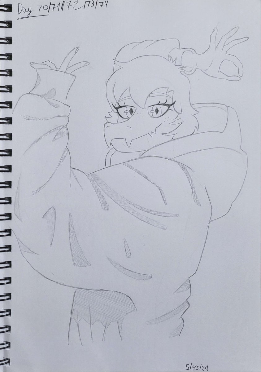 PetriDraws's tweet photo. Day 74. 
#IWaniHugthatGator #HugthatGator #IWaniHugthatGatorArt https://t.co/RL4Ef3wLt6