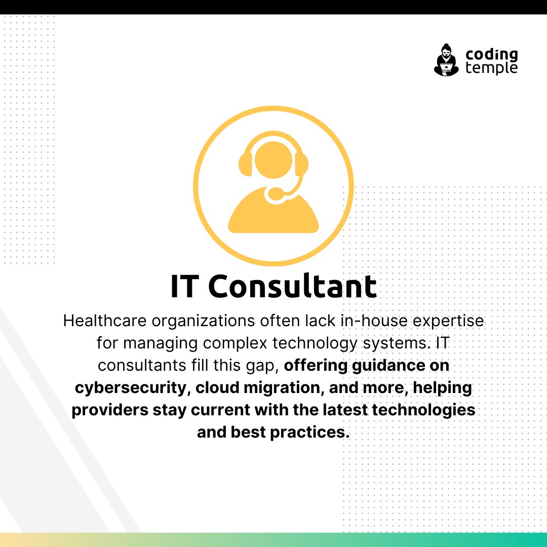 codingtemple's tweet image. Dive into the best tech jobs in healthcare, highlighting roles from software development to data science that drive innovation and improve patient care. 🏥💻
Learn more through our latest blog here: bit.ly/4e705wb
#CodingTemple #Healthcare #TechCareers