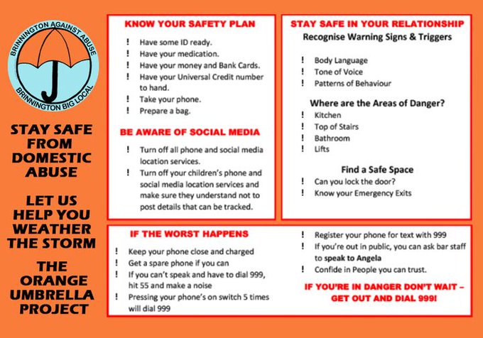 We will never accept abuse and we believe that you shouldn't have to either! We keep sharing this escape plan because we know that one day, someone will need it.
<a href="/OWLSgroup/">Owls Group 💜</a> <a href="/SMBC_Community/">Communities Team</a>
@StockportSWA <a href="/womenscentreSPT/">SWC</a>