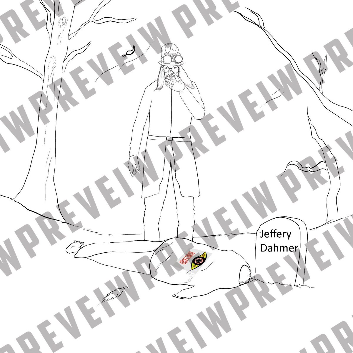Talinamcdaneil's tweet photo. Meet the Purveyor: A Haunting Addition to the Big Book of Dahmer. Discover the depths of my character design portfolio. https://t.co/U5q9XyVJbb