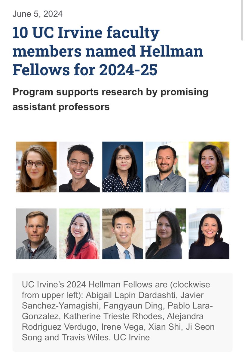AustenParrish's tweet image. Faculty news: Prof. Ji Seon Song named a prestigious Hellman Fellow for her important research focused on policing and mental health crisis response. Congratulations @jiseonsong! bit.ly/4aPYzvz