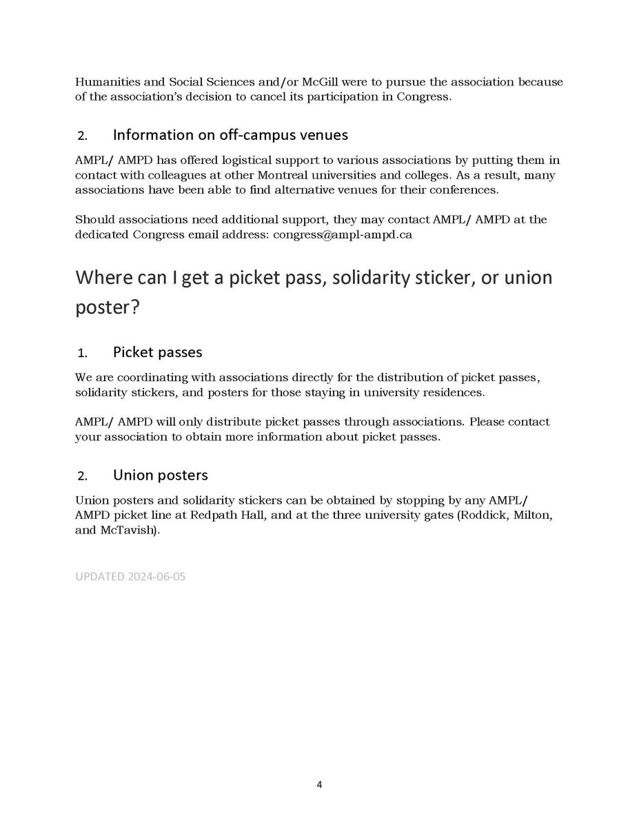We follow up here with information for individual participants at Congress. There are many ways to show your support for us while engaging in scholarly activities.