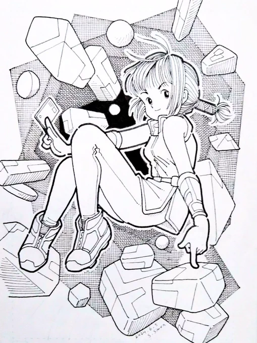 おはようございます。朝の再掲のお時間です。
"What a mess!"「なんて散らかってるんだ!」
見直して気付きましたが、指先が「天上天下唯我独尊」になってました。お見逃しを。
#一日一絵 