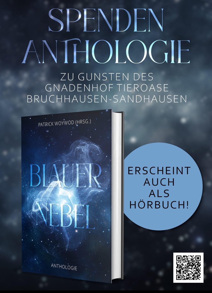 Alphasternglanz's tweet photo. Brandneu #blauernebel #spendenanthologie #sandhausen #tieroase #ebook #hörbuch #tierenhelfen 💙 https://t.co/bSLYrNNY8B