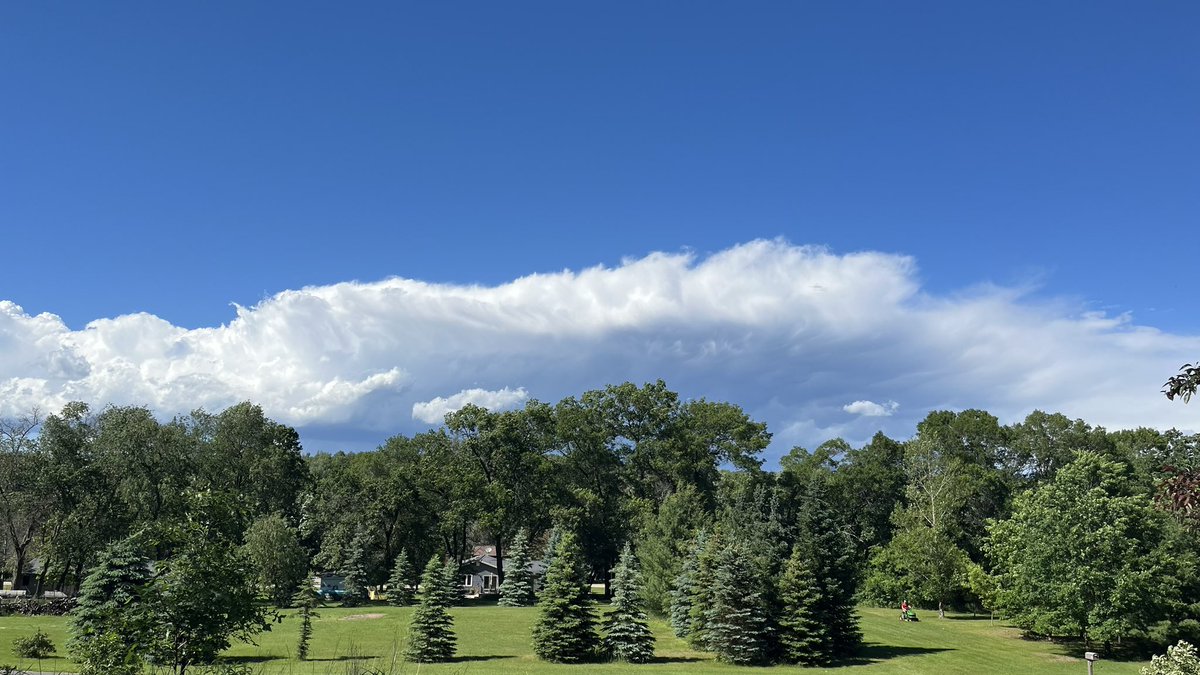 This cell in northern Dunn County is looking very active <a href="/WiStrmChaser/">Justin Phillips</a>