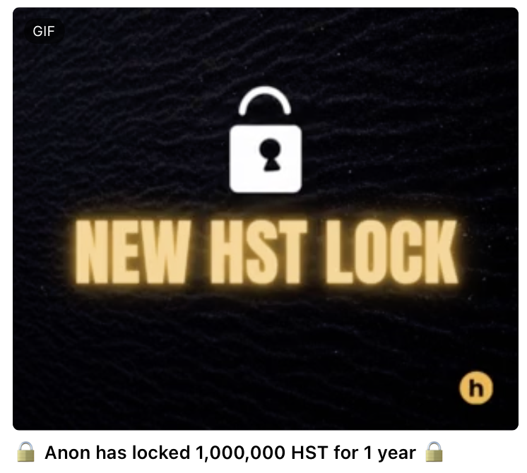 hastearcade's tweet photo. How many $HST you lock today? #S2PGaming

Some anon just locked a milli for a year 😱
Play 👉 https://t.co/Sk4RZO1ySb https://t.co/rOun5KFCT9