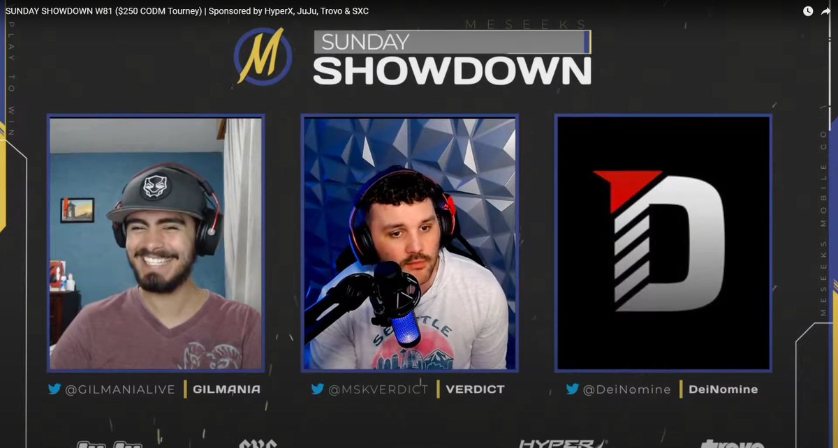 Missed working with you guys every week!

<a href="/GilmaniaLive/">Gilmania</a> <a href="/VerdictCasts/">Verdict</a> <a href="/DeiNomine/">DeiNomine</a> 

It was a helluva broadcast we all produced together 🤙