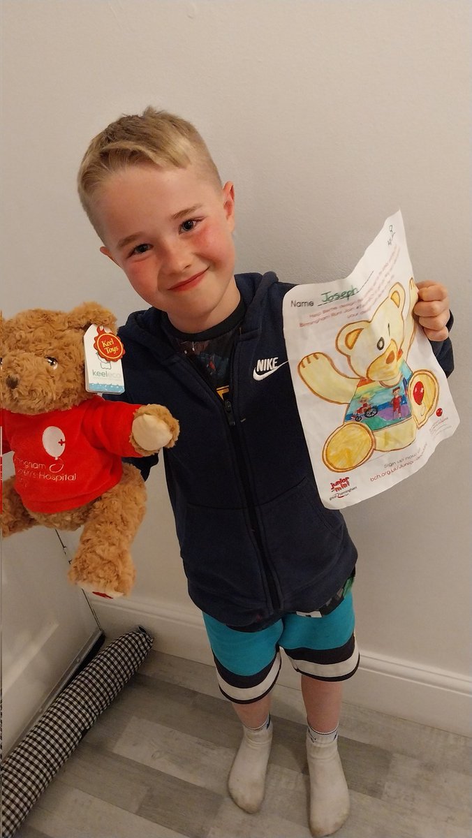 JFCleanUp's tweet photo. He only went and won the colouring in competition @Bham_Childrens @Great_Run #BertieBear #lovestodraw @StMaryB17
He loves his Bertie Bear prize https://t.co/ZiM9xaFE2A
