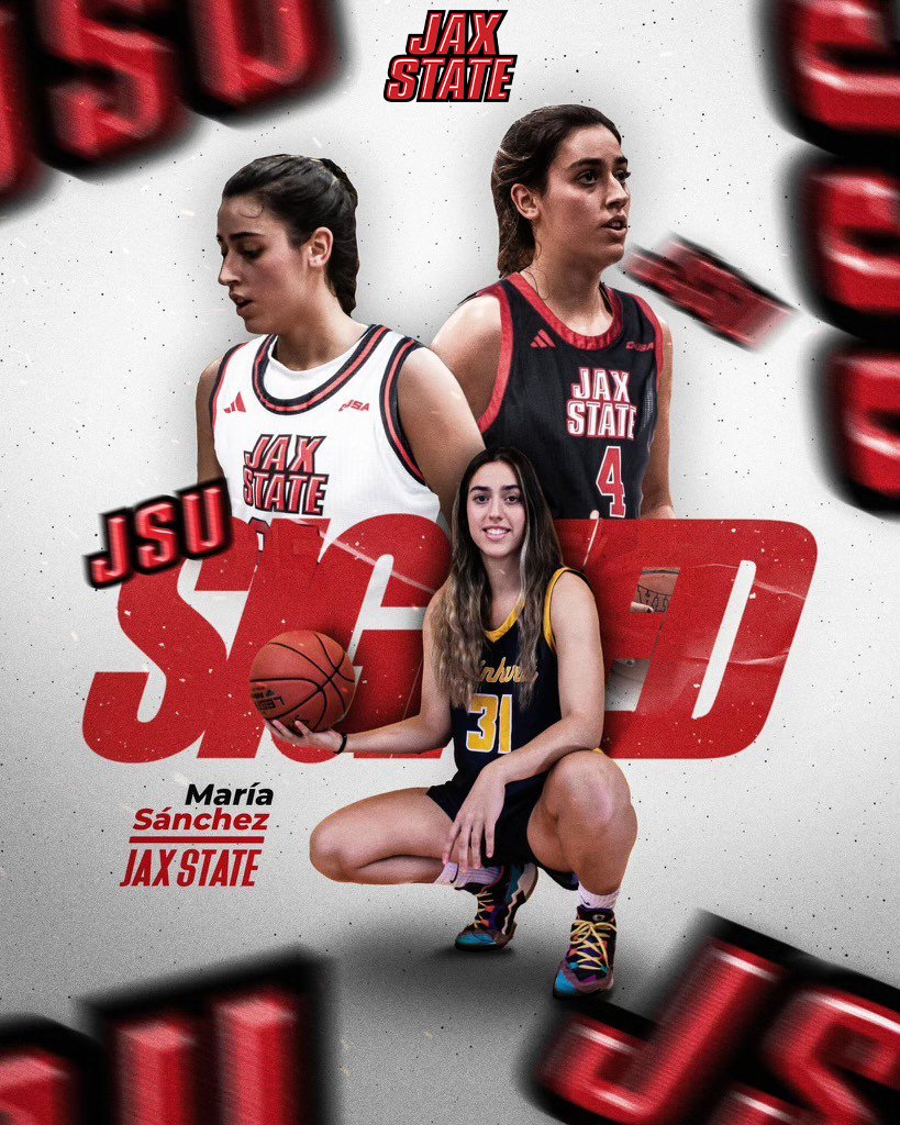 🚨 Another baller from Spain is headed to Jacksonville 🚨

Jax State is excited to welcome Maria Sanchez to the squad!

#StayCocky🐔