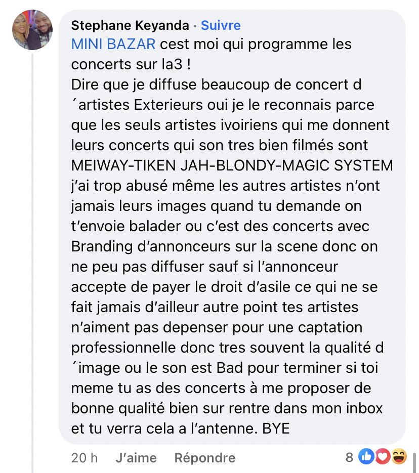 katiola_'s tweet photo. Petit poteau interessant sur le #Meta.👌🏽

✍️Comprenne qui voudra. #Showbizz225 https://t.co/TKluHI19IA