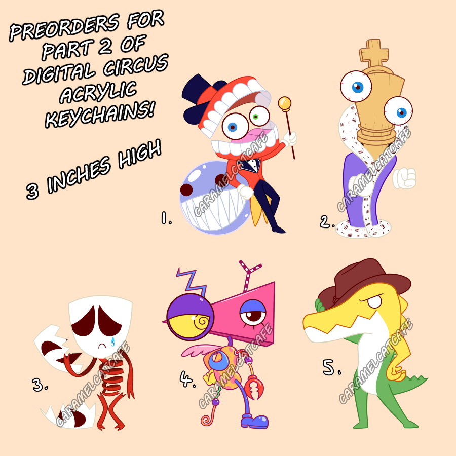 CaramelCat85's tweet photo. Digital Circus Keychain Preorders are now live!
https://t.co/Bc7oNkyPMY
#digitalcircus #theamazingdigitalcircus #digitalcircusgummigoo #digitalcircuscaine #digitalcircuszooble #digitalcircuskinger #digitalcircusgangle #theamazingdigitalcircusfanart #caramelcat85art https://t.co/QgiTP9xku9
