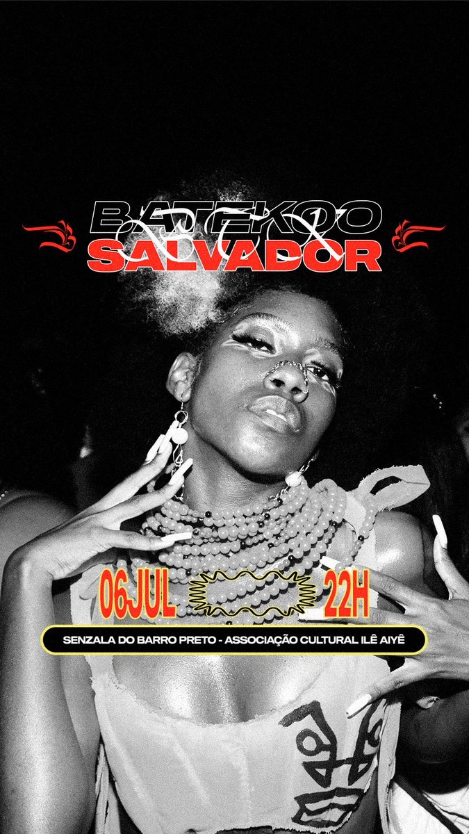 batekoo's tweet photo. BATEKOO SALVADOR | SSA | 06/07 | 22H | Senzala do Barro Preto 🅱️ 

ATENÇÃO SALCITY: TAMO CHEGANDO! 🔥 Impossível comemorar nossos 10 anos de trajetória sem passar por onde tudo começou 🅱️🔱 Já deixa na agenda que dia  6 de Julho temos um encontro na Senzala do Barro Preto, às 22h. 

Ingressos disponíveis aqui: 👇🏾

https://t.co/OGlW67qdKV

Corre pra garantir o seu no lote inicial.

Mais informações e breve. 

Apoio institucional: PROCULTURA