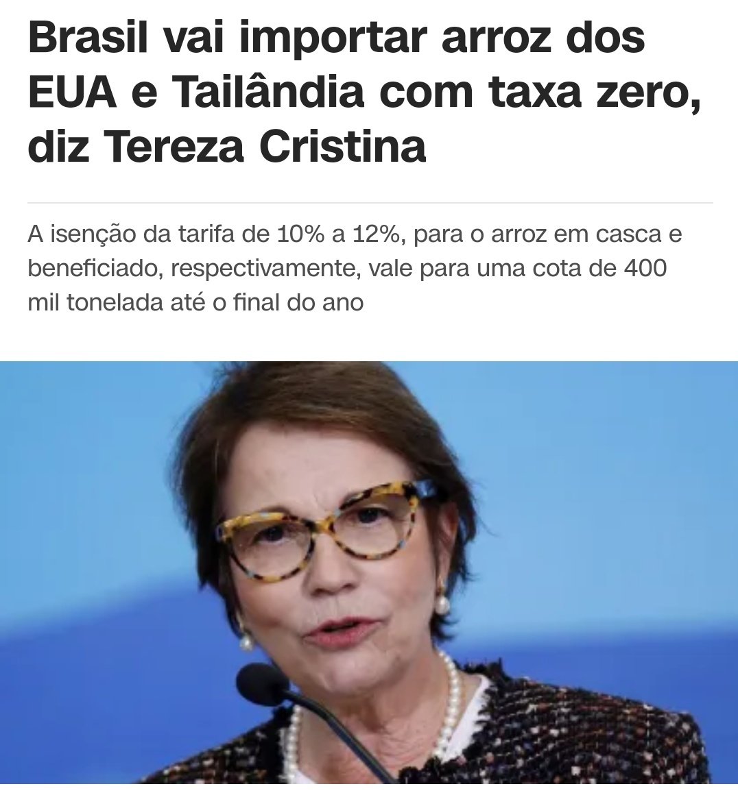 podcastmid's tweet photo. A Justiça acolheu um pedido do Partido Novo para suspender o leilão da Conab que iria importar 300 mil toneladas de arroz, devido às inundações no Rio Grande do Sul.

Sabe quem anunciou a importação de 400 MIL toneladas de arroz em 2020, e não teve gritaria bolsonarista? https://t.co/OPIUqZa7yn