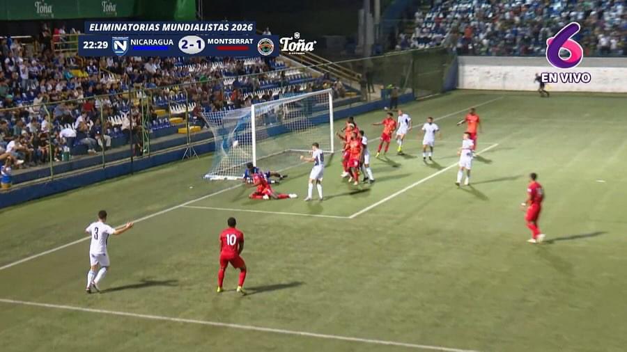 Plomo19792's tweet image. #Ahora ⚽️🏟️

#Nicaragua 🇳🇮2 GOLES 🆚 Montserrat 1 🇲🇸

 #AzulBlancoAzul #NicaraguaMundialista #OrgulloDeMíPaís

@LaAzulyBlanco @Canal2Nicaragua @Canal4Ni @nuevaya @el19digital @db_nicaragua @RDcomunicadores