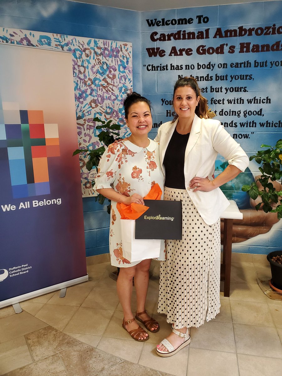 DP_math's tweet image. First stop today: @CardinalAmbro with @ExploreLearning to celebrate @DPCDSBSchools 2023/2024 TOP Secondary Mathematics &amp;amp; Science Gizmos User/Teacher Leader!!! 🎉 CONGRATULATIONS Ms. Tanega 👏 from @DP_math &amp;amp; @DPTechTeam! #dpcdsb #dpmath #dptech