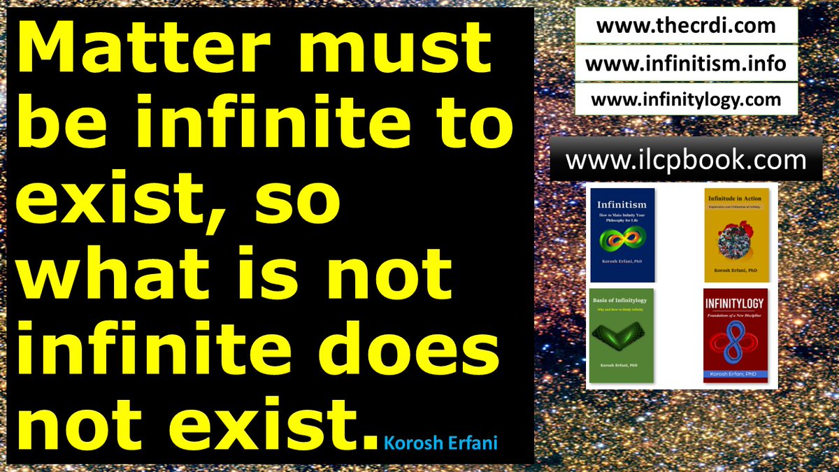 KoroshErfani's tweet photo. Do you agree with this statement? Why?
#infinity
#Philosophy
#Infinitism