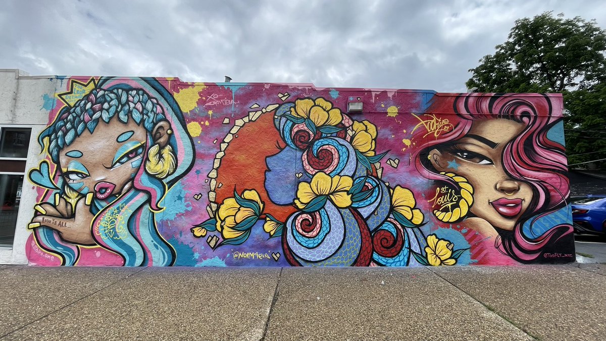 St. Louis Delmar Loop mural festival with <a href="/TOOFLY/">TOOFLY NYC ⚡️</a> &amp; <a href="/norm4eva/">norm4eva</a>