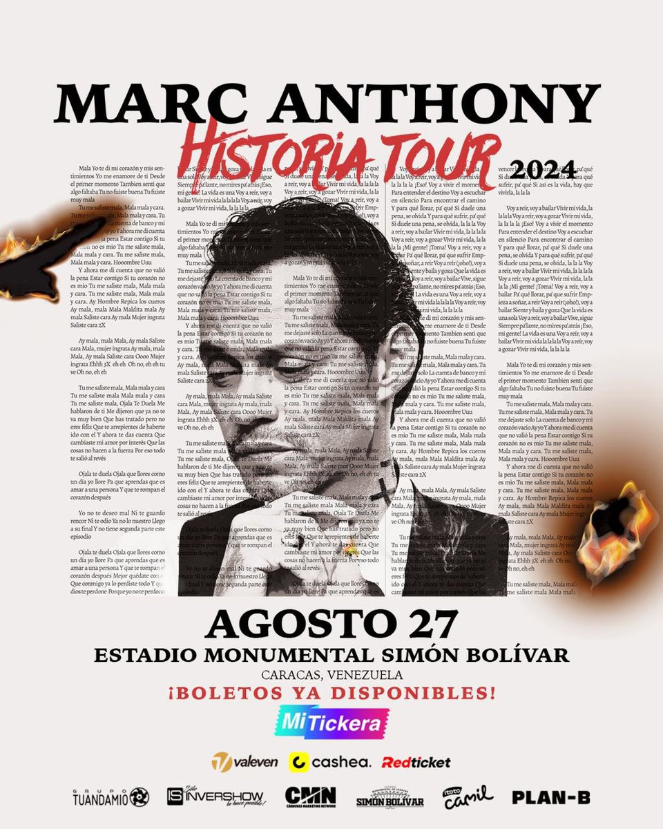 MiTickera (@mitickera) on Twitter photo El 27 de agosto en el Estadio Monumental Simón Bolívar, <a href="/monumental_sb/">Estadio Monumental de Caracas Simón Bolívar 🏟</a> 🏟️ vivirá una noche única llena de sus mayores éxitos y su energía incomparable.
Adquiere tus entradas en: mitickera.com El 27 de agosto en el Estadio Monumental Simón Bolívar, <a href="/monumental_sb/">Estadio Monumental de Caracas Simón Bolívar 🏟</a> 🏟️ vivirá una noche única llena de sus mayores éxitos y su energía incomparable.
Adquiere tus entradas en: mitickera.com