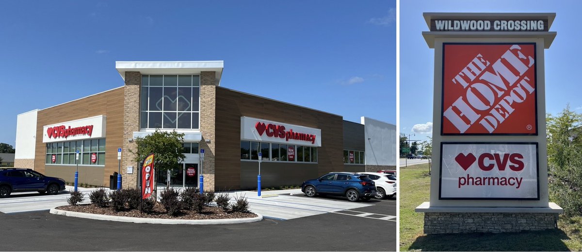 bcook24's tweet image. Now Open! Our new @cvspharmacy at 5007 CR-466A in #Wildwood #FL, alongside @HomeDepot!
#TheVillages #WildwoodCrossing @CVSHealth