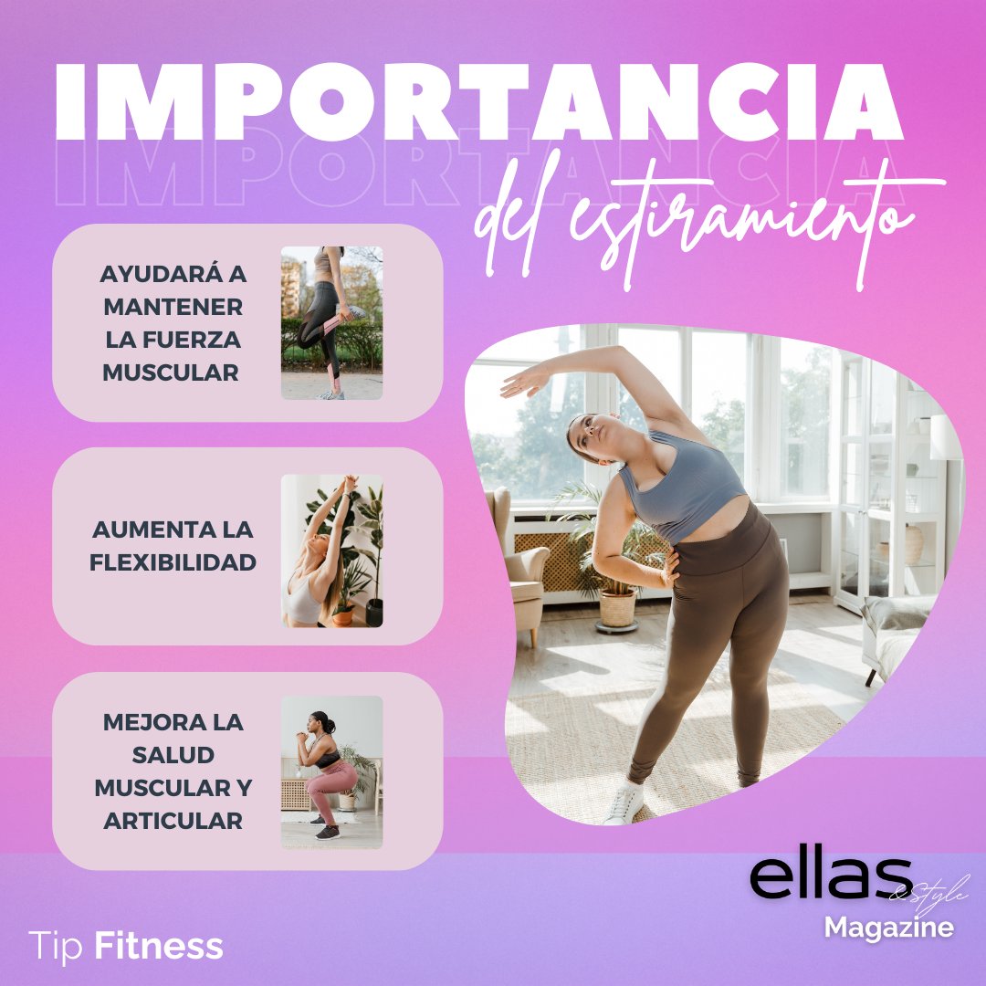 EllasStyle's tweet photo. #Jueves de #fitness
Hacer estiramientos ayuda a liberar tensión en los músculos, no sólo es bueno en el #ejercicio, sino cuando buscas concentrarte en alguna actividad.
#ellas #ellasstylemagazine #revista #chicas #wellness #fitgirl #fitgirlsrock https://t.co/PD5kOlkjde