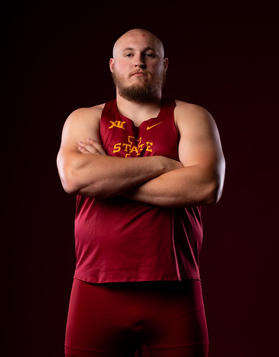 CycloneTrackXC's tweet photo. 4x All-American. 

Cam Jones picks up his 4th-career All-America honor and third of the season. Cam finishes 10th in the shot put with 63-4 (19.30m), his highest career finish at NCAA Championships. 

#CycloneSZN https://t.co/eVAEaLegIM