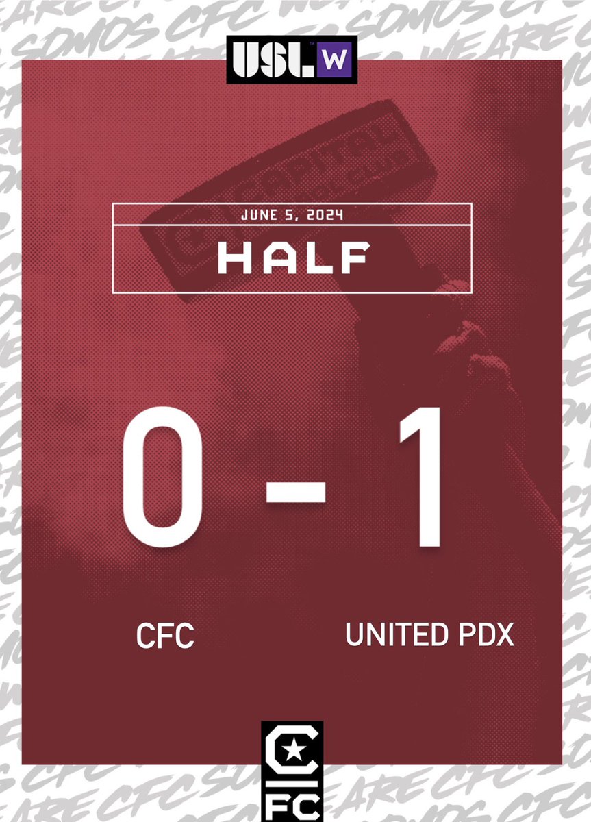 Down 0-1 with 45’ to go!

#PlayforHer