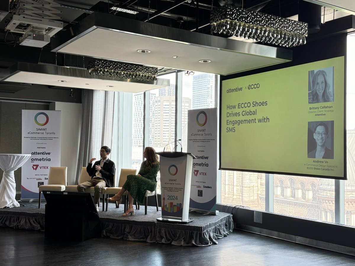 conversiongeek's tweet image. It was a blast presenting a panel about scaling with SMS marketing with @attentiveHQ at Savant eCom this year.

It was great to chat and learn from others in the ecom space from orgs like IKEA, Canada Goose, TNT Supermarket, and CIBC.

Paraphrased some of my favorite Q&amp;amp;A’s: