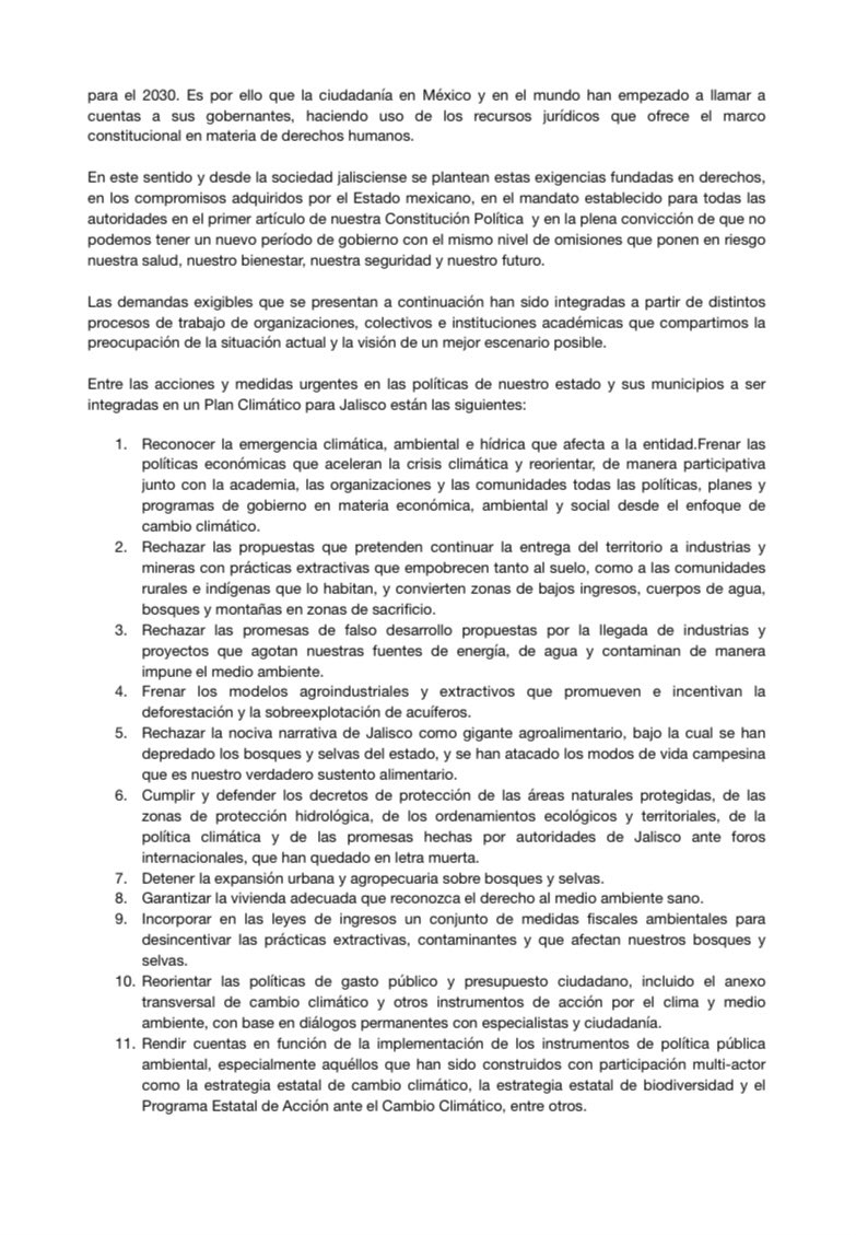 imdecac's tweet photo. 🌱#DíaMundialDelMedioAmbiente

🟢 Conoce las 25 demandas climáticas y ambientales que organizaciones sociales estamos exigiendo  y proponiendo a las nuevas auroridades electas de #Jalisco en todos sus niveles.

🔴 Es urgente reconocer el #ColapsoClimático y actuar urgentemente 🌎 https://t.co/L2AxYApFRh