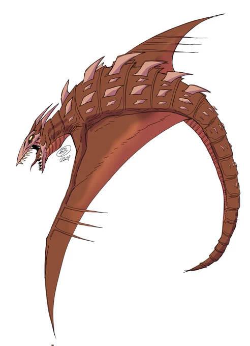 Kaijune Day 5: Rodan/Fire RodanA bit rough cuz im exhausted after work today but I really wanted to get the concept outBasically just wanted Jet Fighter Rodan lol 