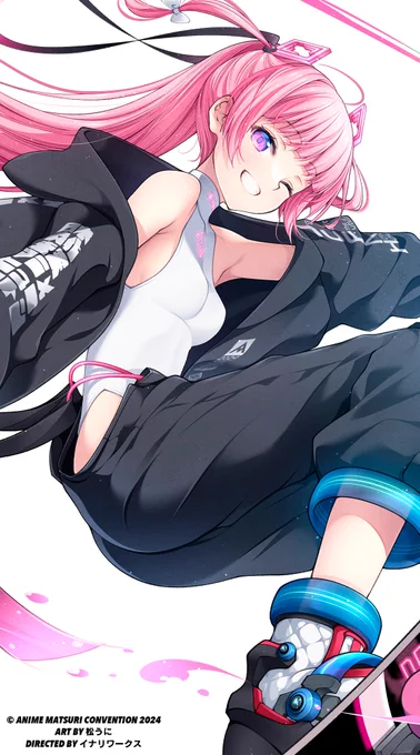 今年8月にアメリカ ヒューストンにて開催される「Anime Matsuri 2024」イメージキャラクター Mirai イラスト描かせて頂きました。よろしくお願いします! #AM2024 