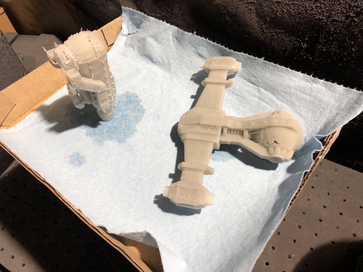 GeekToyLove's tweet photo. #printerbounty, Event Horizon round 2. Reprinted it larger and without the connecting tunnel and definitely got a better print. The model is not optimized for printing so Iโm seeing several issues.
Still I think this one could be good enough to proceed with https://t.co/PFjPNY9YMV