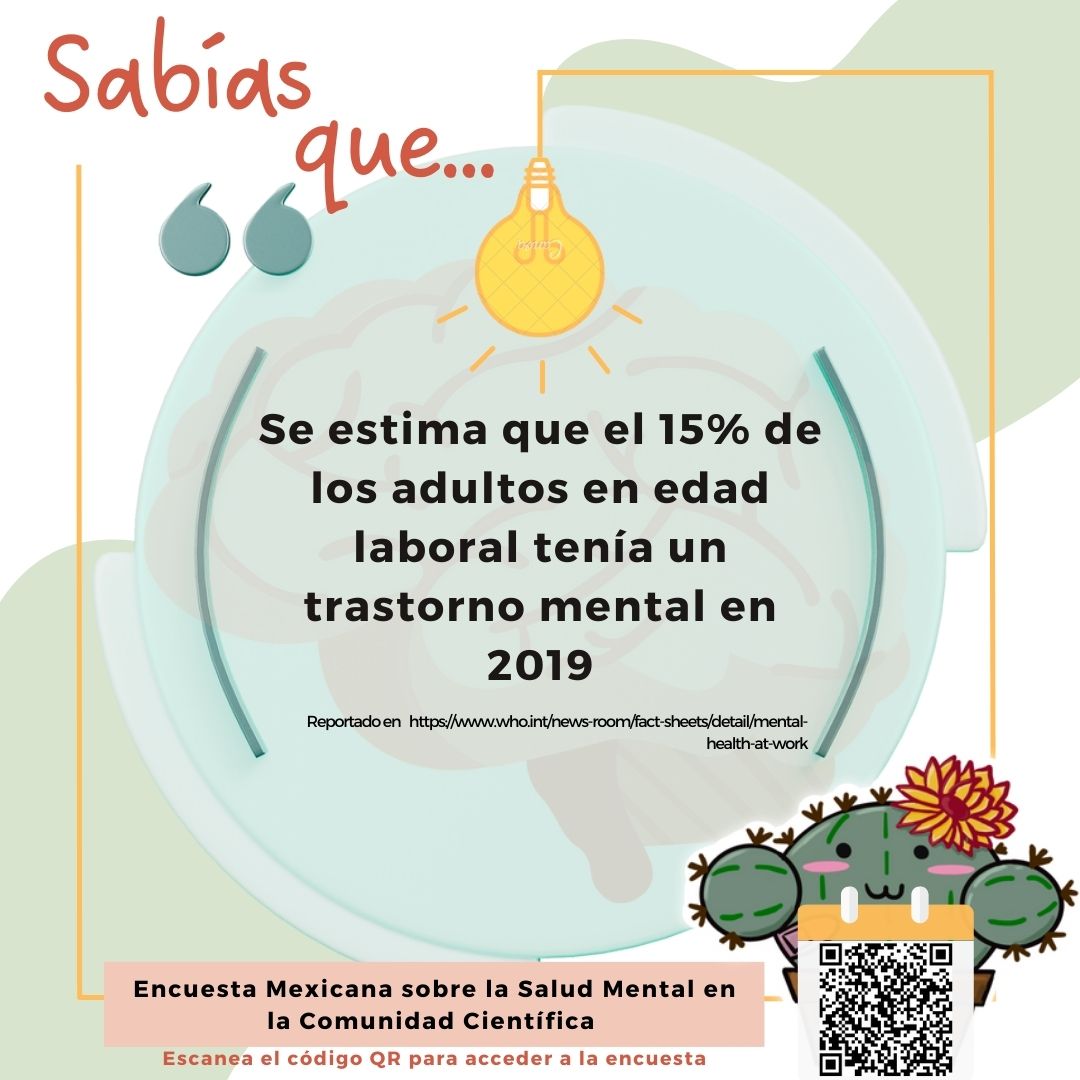 Encuesta Mexicana sobre salud mental (@encuestasaludm) on Twitter photo 📢 ÚLTIMOS DÍAS 📢
Achicopaladito te invita a difundir y responder su encuesta, dirigida a la comunidad científica Mexicana.
surveymonkey.com/r/EncuestaMexi…
La salud mental es vital para el bienestar 🌵🇲🇽♥️
<a href="/LIIGH_UNAM/">LIIGH</a> <a href="/UNAMINB/">Instituto de Neurobiología, UNAM</a> <a href="/eLifeCommunity/">eLife Community</a> 📢 ÚLTIMOS DÍAS 📢
Achicopaladito te invita a difundir y responder su encuesta, dirigida a la comunidad científica Mexicana.
surveymonkey.com/r/EncuestaMexi…
La salud mental es vital para el bienestar 🌵🇲🇽♥️
<a href="/LIIGH_UNAM/">LIIGH</a> <a href="/UNAMINB/">Instituto de Neurobiología, UNAM</a> <a href="/eLifeCommunity/">eLife Community</a>