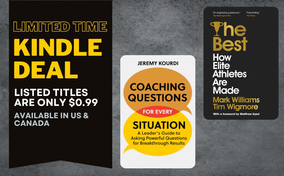 😍 📣 #KindleDeal

Learn the secrets of superhuman performance and powerful coaching questions to get the best out of any situation to become your best self this summer! 

👉 Only $0.99 until June 9!

#ebooksale