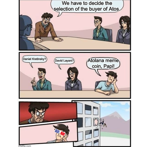 AtolanaCoin's tweet photo. #Atos #atolana @AtosDecision @Atos @atolanamemecoin #savingAtos #ProtestMemeCoin https://t.co/MR8FzOV5Y0
