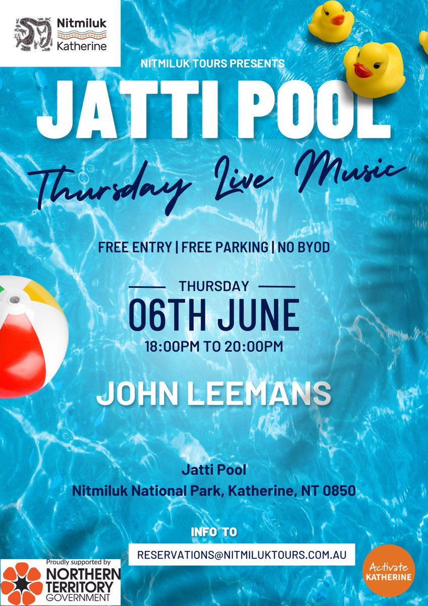 Tonight!!

🎉Join us for the first Thursday Live Night at Jatti Pool! ✨Dive into a fantastic evening with delicious food, refreshing cocktails, and a dip in the pool, all set in a stunning atmosphere. Don’t miss out on the fun – see you there! 🏊‍♀️🍹🍴
@activatekatherine