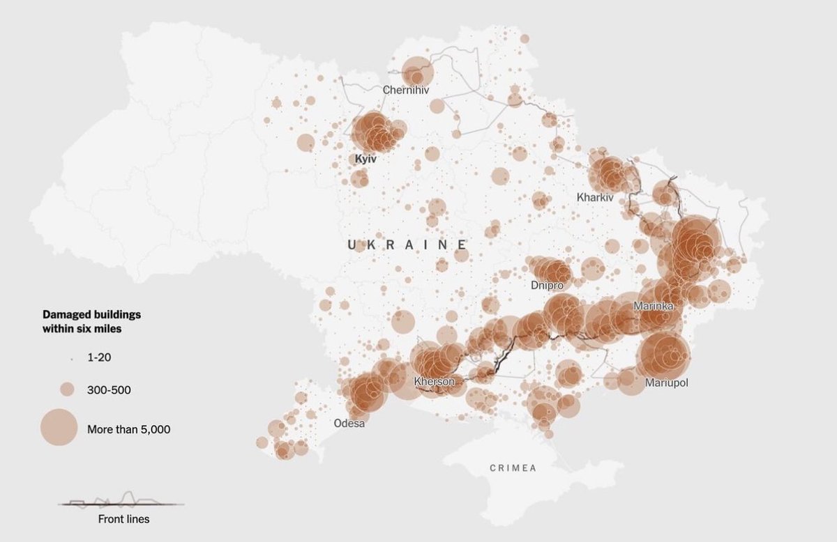 🇺🇦 Luiza Galbraith 🇺🇦🕊 (@galbrait_art) on Twitter photo Visualization of the scale of destruction russia brought on Ukraine by <a href="/nytimes/">The New York Times</a>
#RussiaisATerroistState
#russianagression
#WeAreUkraine #StandWithUkraine #PrayForUkraine #WarInUkraine #StopPutin #ArmUkraineNow #RussiaIATerroristState #SaveAzov Visualization of the scale of destruction russia brought on Ukraine by <a href="/nytimes/">The New York Times</a>
#RussiaisATerroistState
#russianagression
#WeAreUkraine #StandWithUkraine #PrayForUkraine #WarInUkraine #StopPutin #ArmUkraineNow #RussiaIATerroristState #SaveAzov