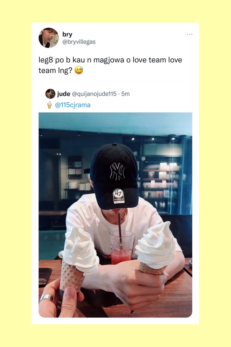 one hundred fifteenth day 
— kung saan walang naniniwala kay cj (jcm) at jude (ljy) nung sinabi nila na sila na.

or: a #jukyu reverse fake dating au nobody asked for 🤓☝️