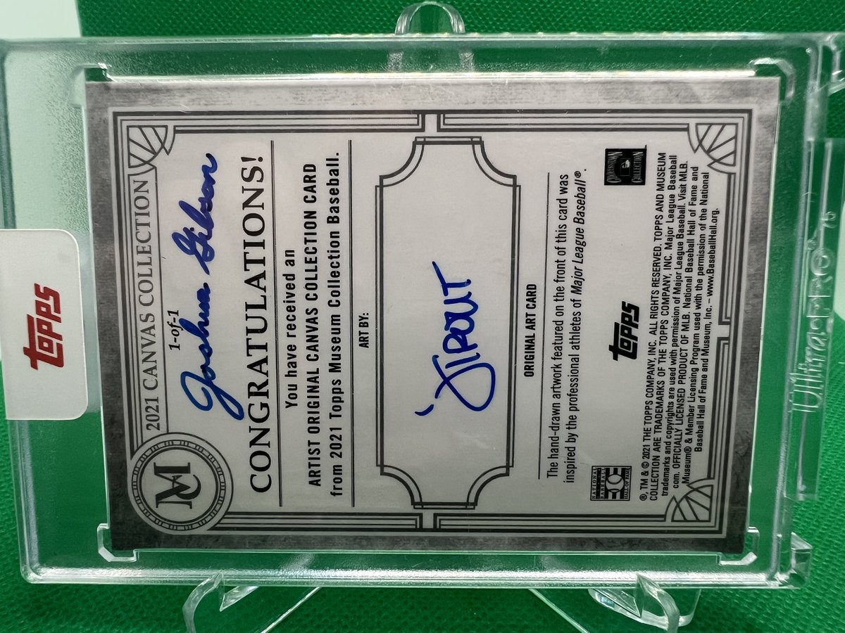 czcards's tweet photo. @BeisbolCardBlog @MLB @eBay Obviously not close to this, any thoughts on the value of this 1/1?  NFS/NFT https://t.co/FIaJX1tVtw