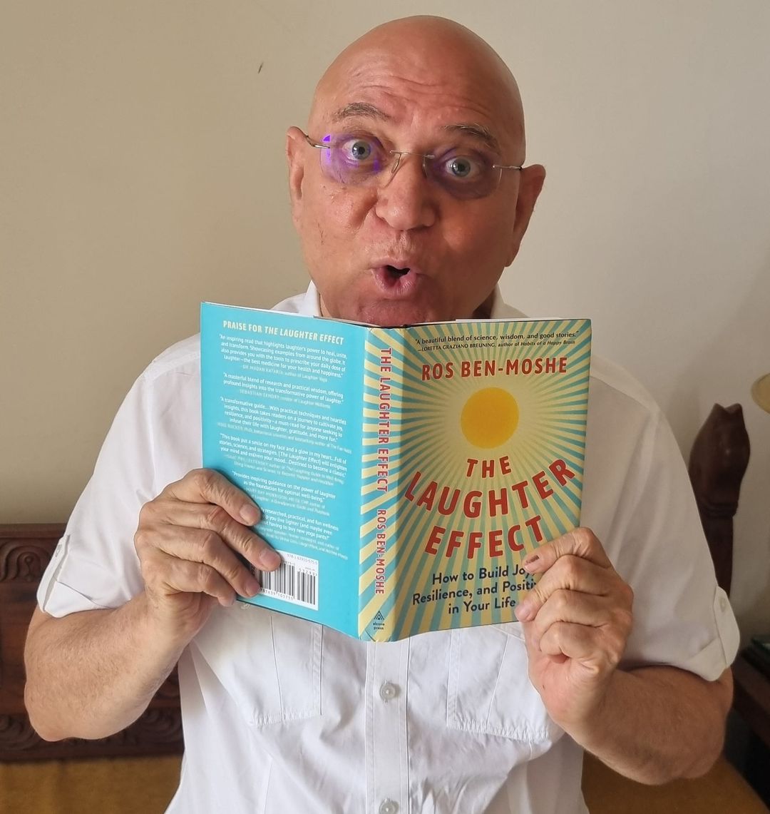 Wonderful to see my book in the hands of Founder of Laughter Yoga International, Dr Madan Kataria whose endorsement graces the front cover.😃 If you'd like to discover more about the transformative power of #laughter, #humour &amp; healing then look no further. #burnout #anxiety #joy