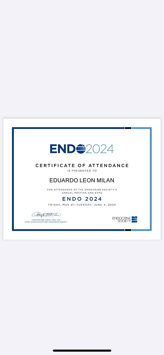EduardoLeonMD's tweet photo. Had a great time at #ENDO2024.Had the opportunity to present a poster on a Pituitary Macroadenoma with Co-Secretion of GH and Prolactin
#match2025 #internalmedicine #pgy1 #img #match #medicine #casereport #endocrinology #intern #pituitary #match2024 #networking #USIMG #medtwitter https://t.co/GlS7j9Sxww