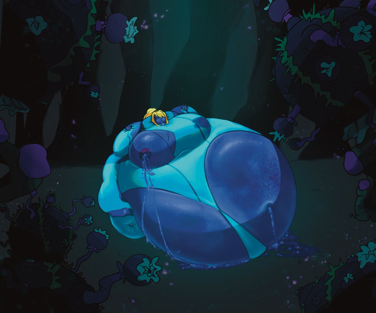 Ohh Samus… shouldn’t be nosing around alien berry plants, they can cause some serious after effects!!