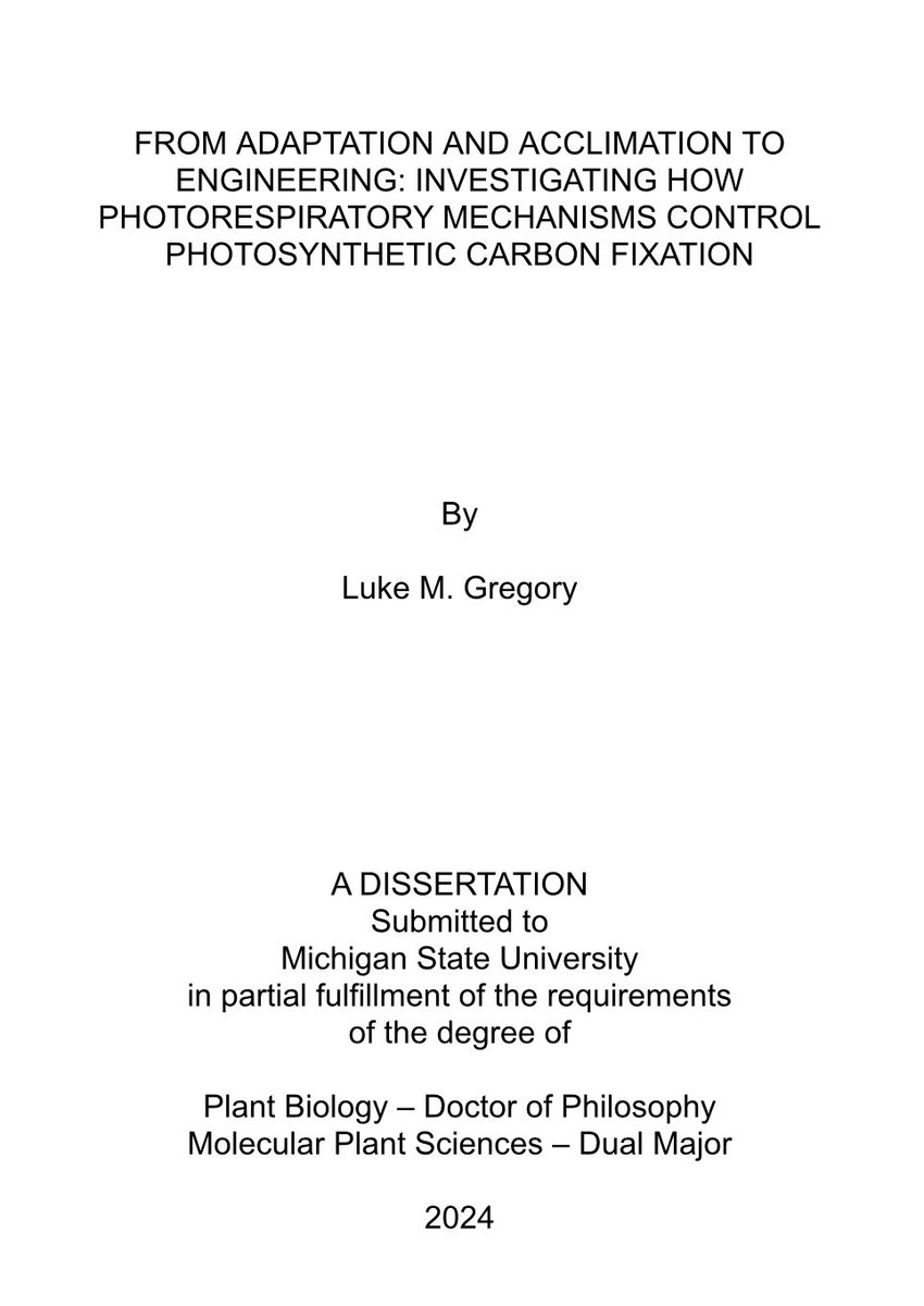 Excited to announce that I successfully defended my dissertation this afternoon and have graduated with my PhD in Plant Biology / Molecular Plant Sciences from MSU!
