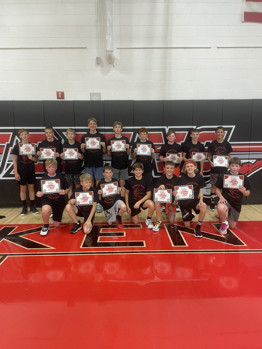 BrokenBowBBB's tweet photo. Awesome 3 days of camp! We had a great turnout and are excited for the future of Bow Basketball! https://t.co/524spTlEwg