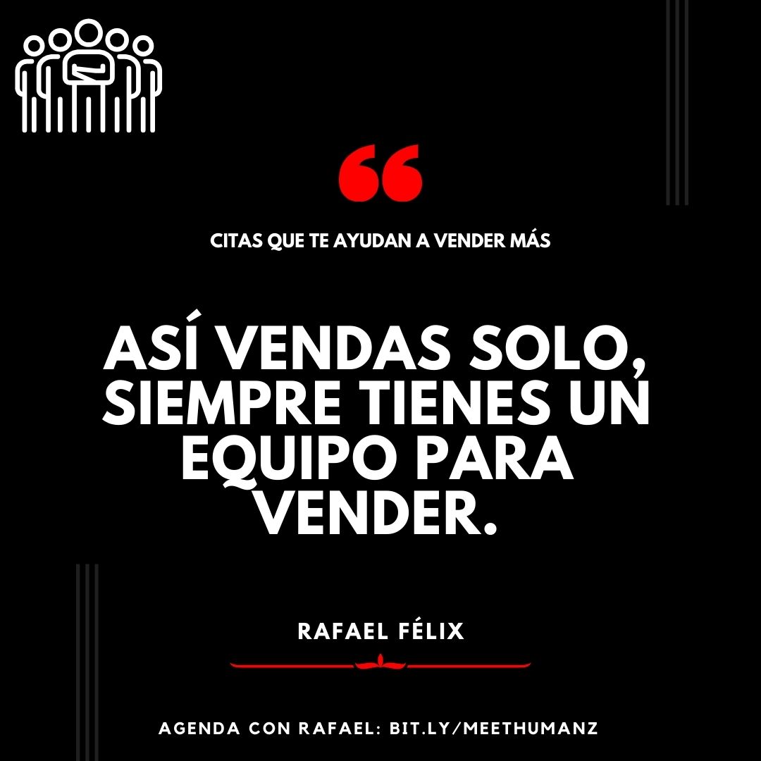 raffofelix's tweet photo. Vendedores solitarios parecen acostumbrarse a dejar de lado a sus equipos.

¿Quiénes conforman el equipo de cada vendedor? Pues si tiene jefe, o pares, ellos. Pero si anda "solo", https://t.co/cJb78Sy2UZ