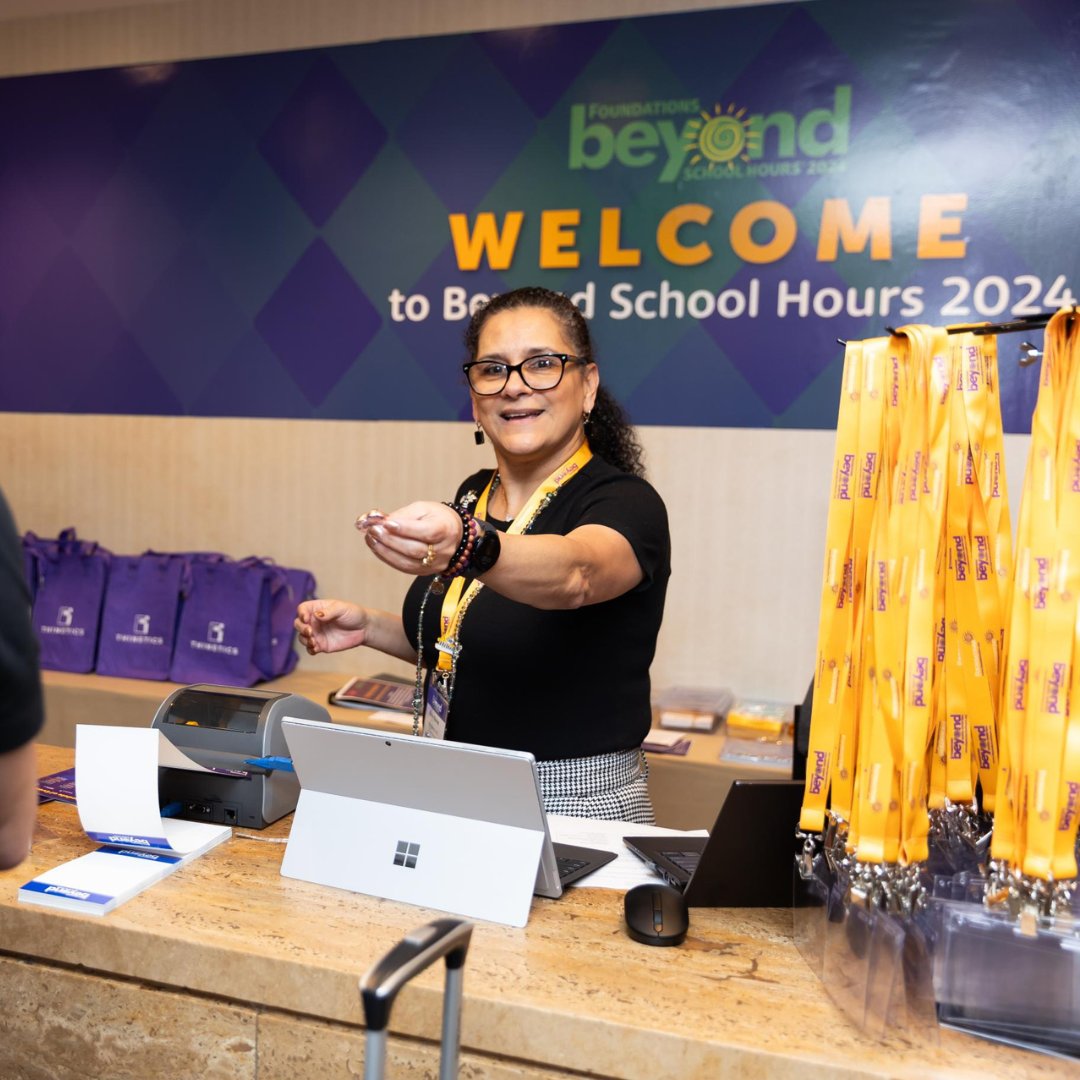Foundations, Inc. (@foundations_inc) on Twitter photo One of the best parts of participating in BSH 2025 is our incredible Exhibiting Coordinator, Reneira Nieves, aka Vendorina AMPLIFIED! 🌟 She earned the nickname for her many relationships with our exhibitors. More info: BSHexhibits@foundationsinc.org.
beyondschoolhours.org One of the best parts of participating in BSH 2025 is our incredible Exhibiting Coordinator, Reneira Nieves, aka Vendorina AMPLIFIED! 🌟 She earned the nickname for her many relationships with our exhibitors. More info: BSHexhibits@foundationsinc.org.
beyondschoolhours.org